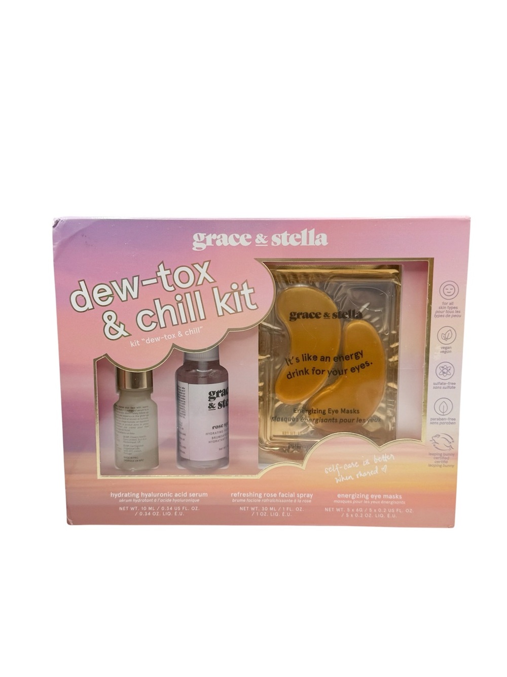 Grace & Stella Dew‑Tox & Chill Skincare Gift Set